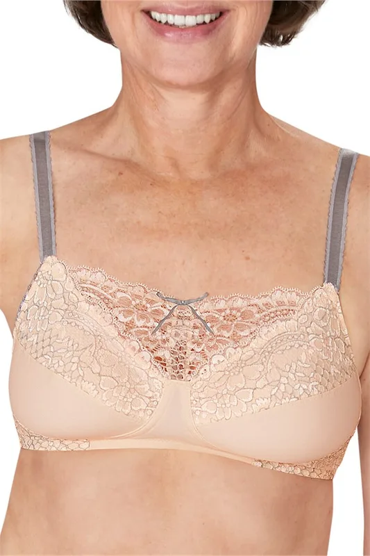 Alina Wire-Free Bra - light rose/ grey