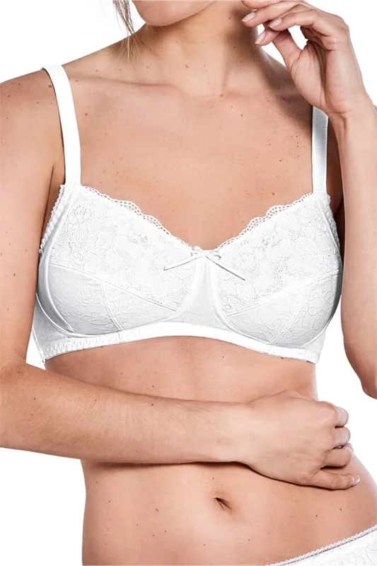 Amanda Wire-free Post-Mastectomy Bra - white | | Amoena