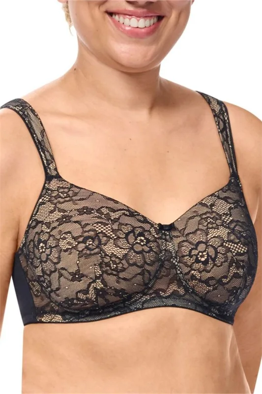 Camilla Padded Wire-Free Bra - black/sand