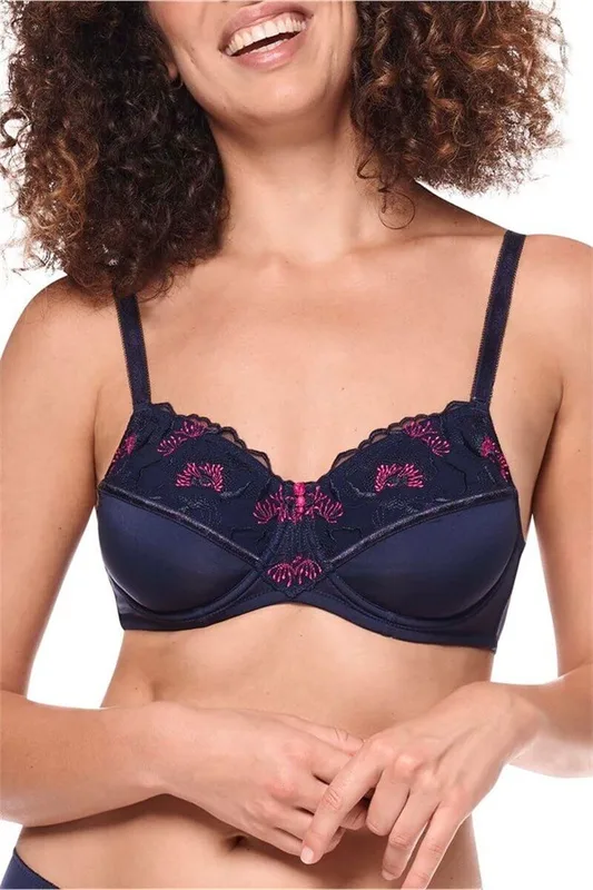 Delila Underwire bra - blue/magenta