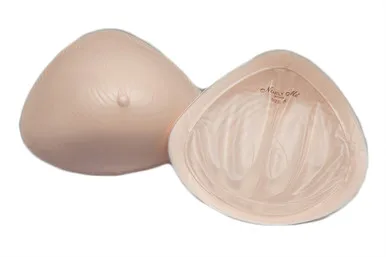 Nearly Me Mastectomy Breast Form Prosthesis | Extra Lightweight Semi-Full Triangle Silicone Form #395