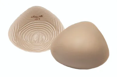 Nearly Me Mastectomy Breast Form Prosthesis without Nipple | Ultra Lightweight Super Soft Modified Full Triangle Silicone #985