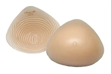 Nearly Me Mastectomy Breast Form with Nipple | Standard Weight Semi-Full Triangle Silicone  #370